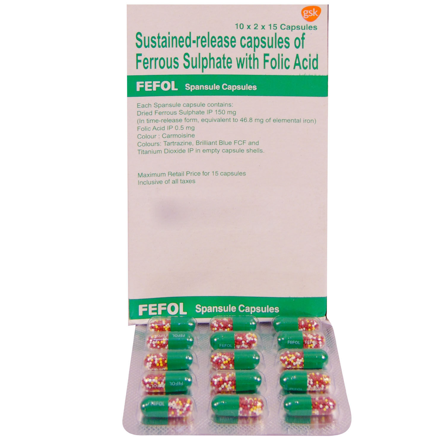 Buy Fefol Spansule Capsule 15's Online