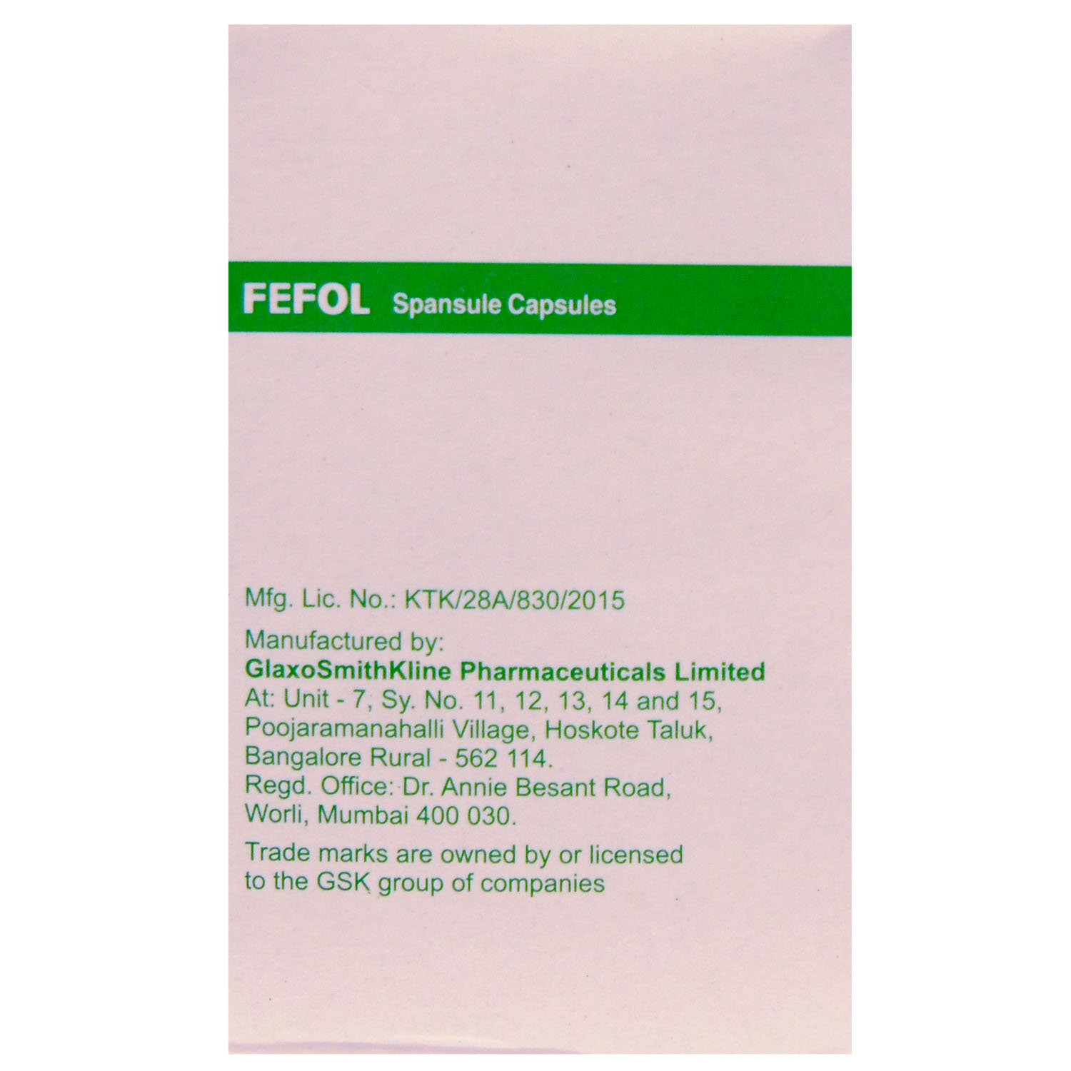 Fefol Spansule Capsule 15's, Pack of 15 CAPSULES Fefol Spansule Capsule 15's, Pack of 15 CAPSULES