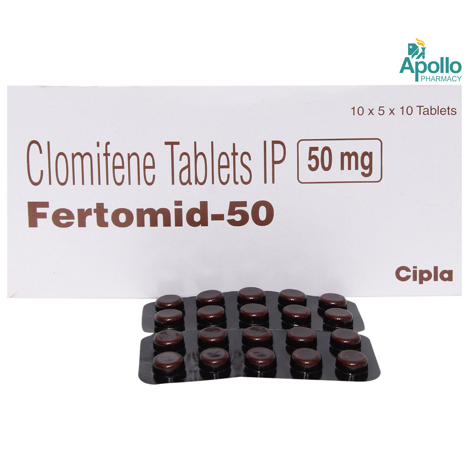 Fertomid-50 Tablet 10's, Pack of 10 TABLETS Fertomid-50 Tablet 10's, Pack of 10 TABLETS
