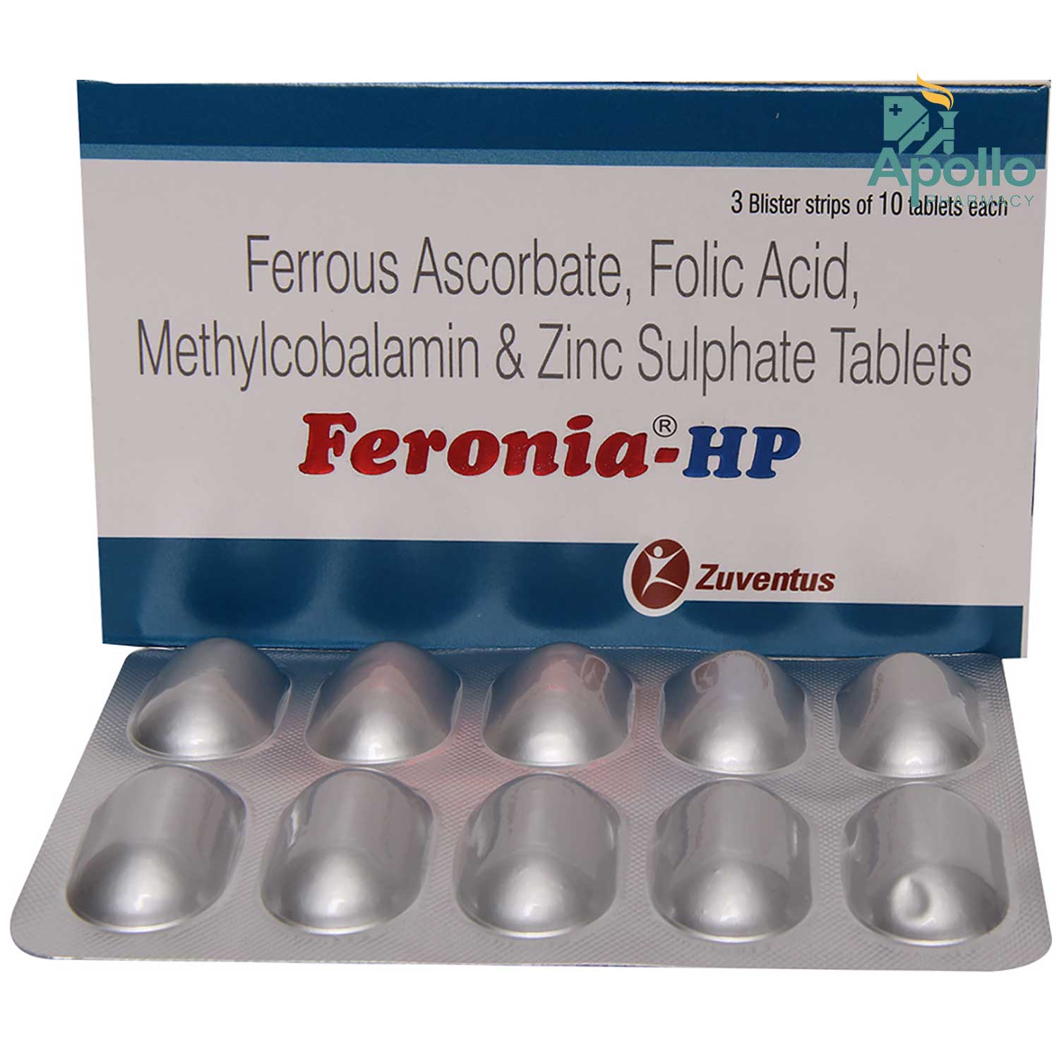 Feronia HP Tablet 10's, Pack of 10 TABLETS Feronia HP Tablet 10's, Pack of 10 TABLETS