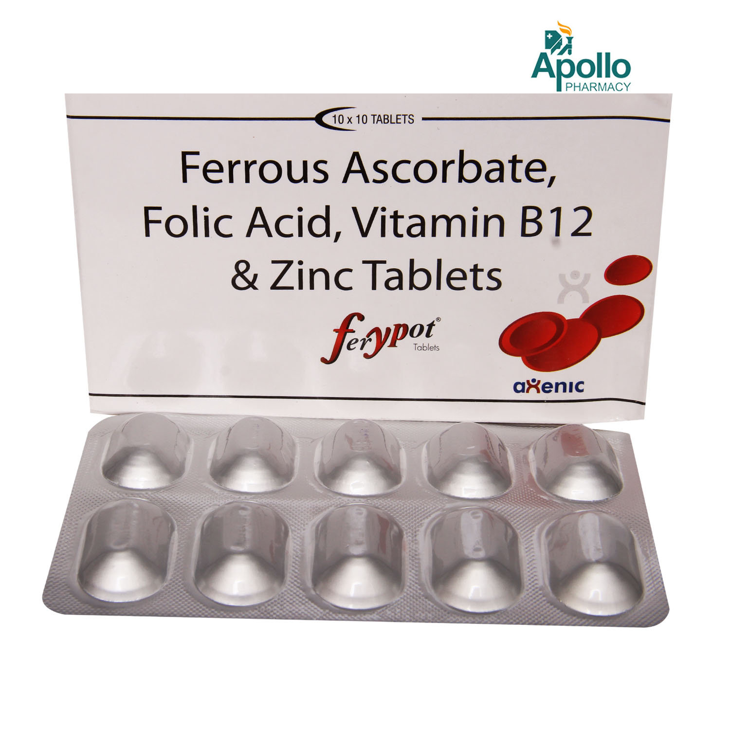 Ferypot Tablet 10's, Pack of 10 TabletS Ferypot Tablet 10's, Pack of 10 TabletS