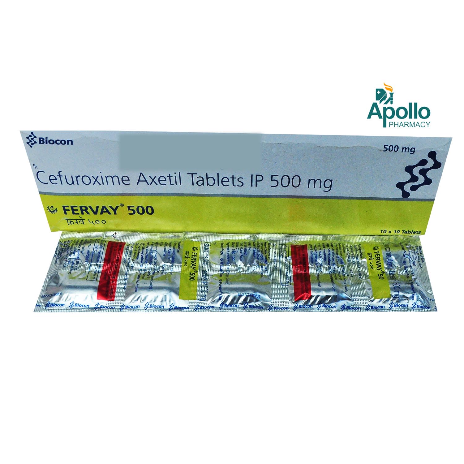 Fervay 500 mg Tablet 10's, Pack of 10 TabletS Fervay 500 mg Tablet 10's, Pack of 10 TabletS