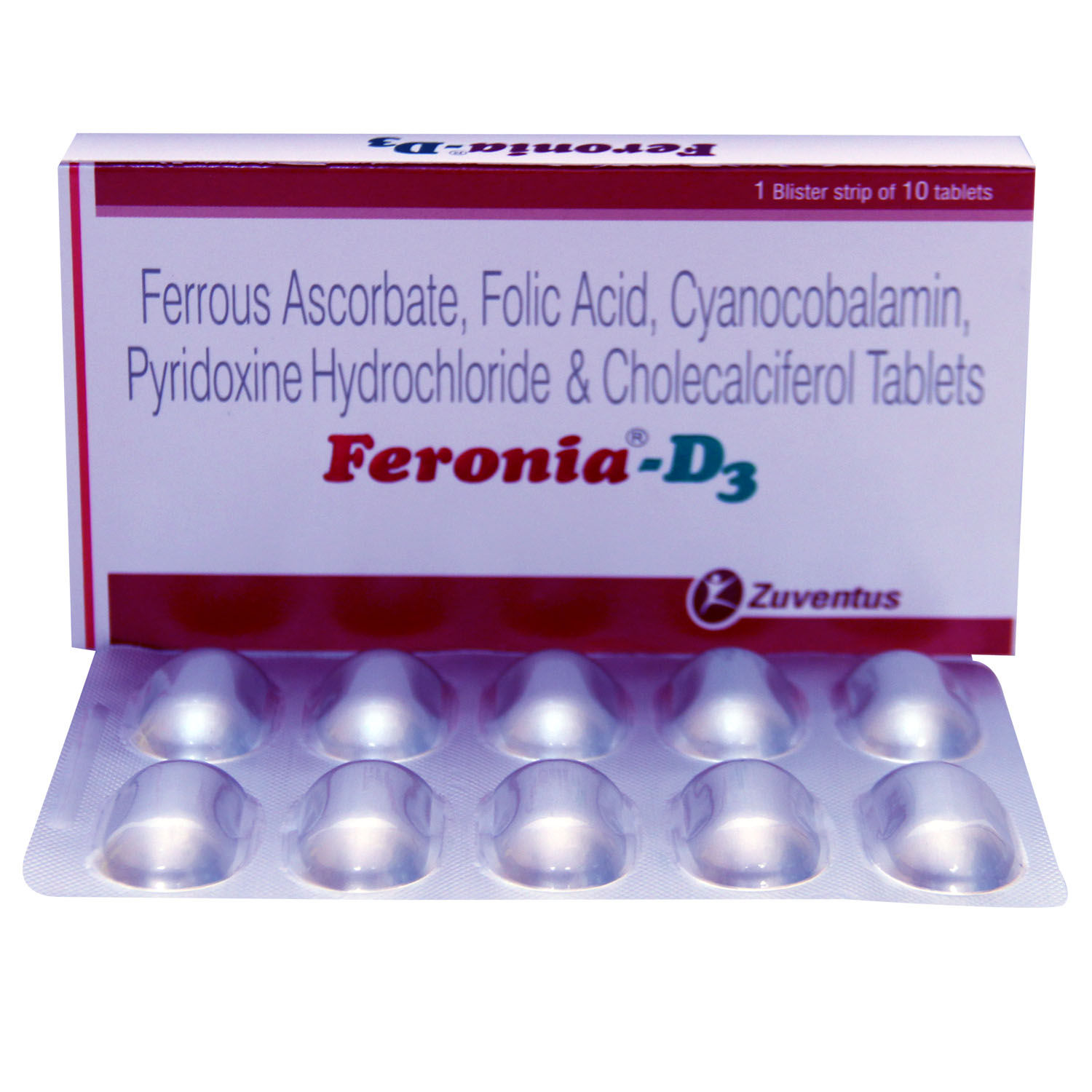 Buy Feronia D3 Tablet 10's Online