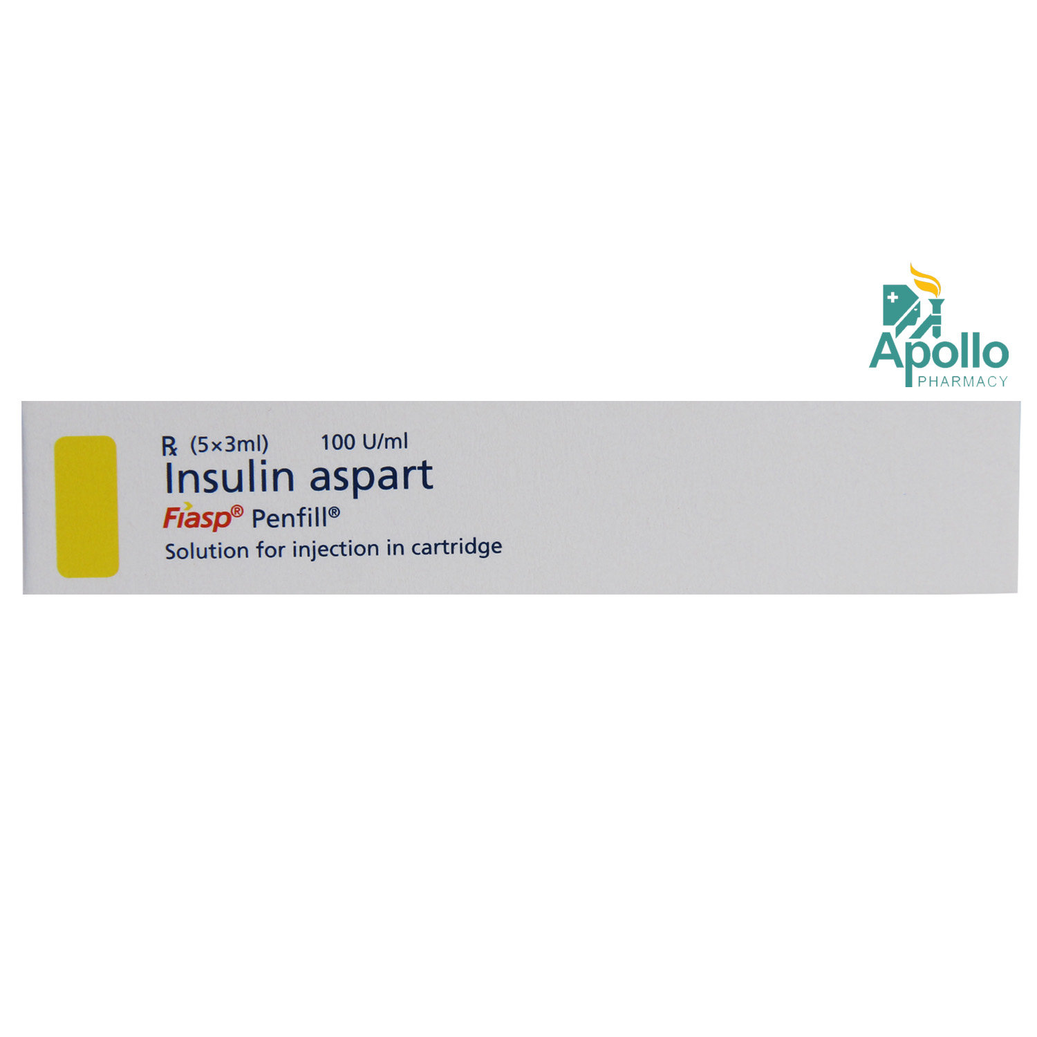 Fiasp 100IU/ml Penfill 3 ml, Pack of 1 Injection Fiasp 100IU/ml Penfill 3 ml, Pack of 1 Injection