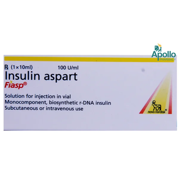 Fiasp 100IU Injection 10 ml, Pack of 1 Injection