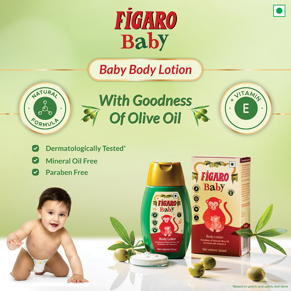 Figaro Baby Body Lotion, 100 ml, Pack of 1 Figaro Baby Body Lotion, 100 ml, Pack of 1