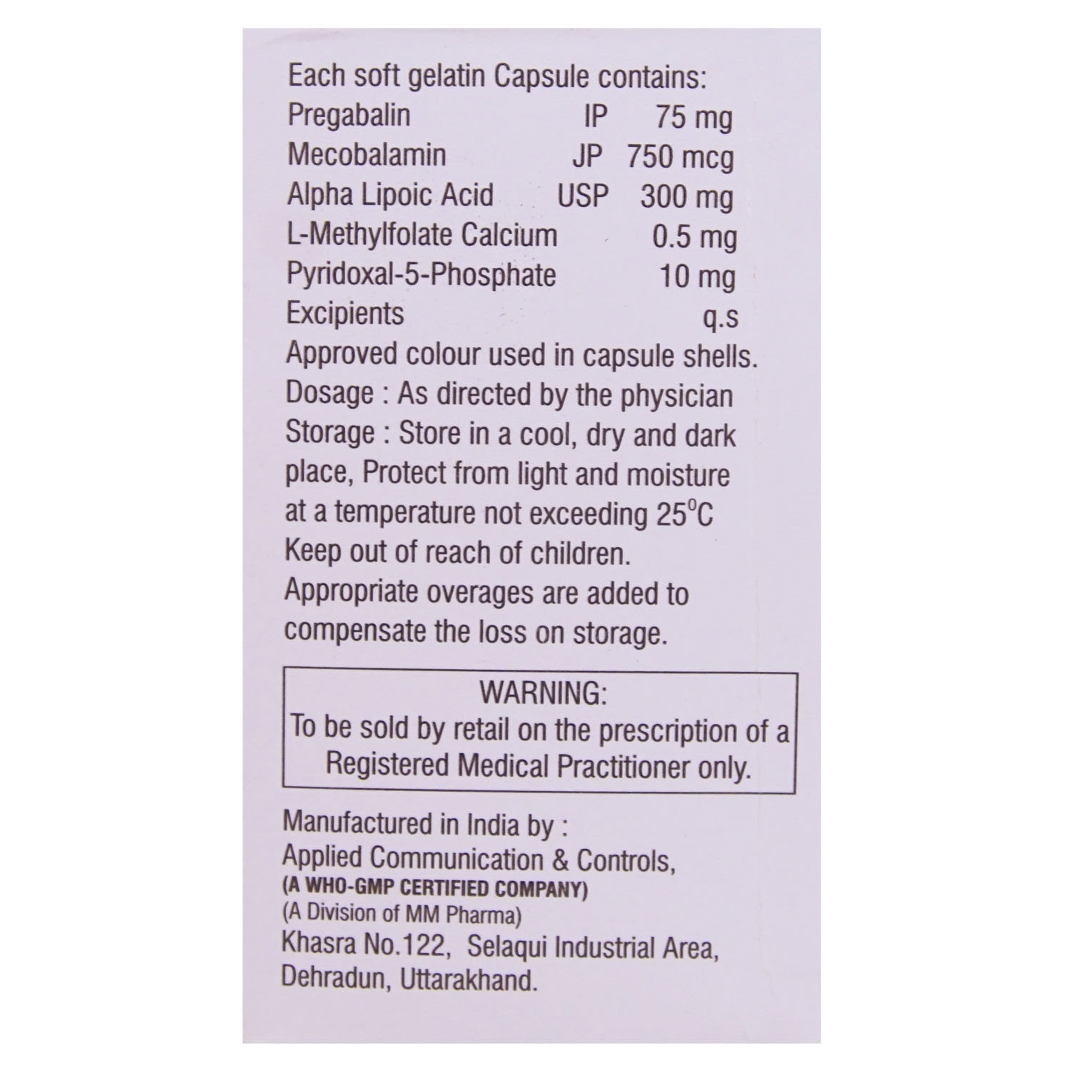 Fine Nerve Capsule 10's, Pack of 10 CAPSULES Fine Nerve Capsule 10's, Pack of 10 CAPSULES