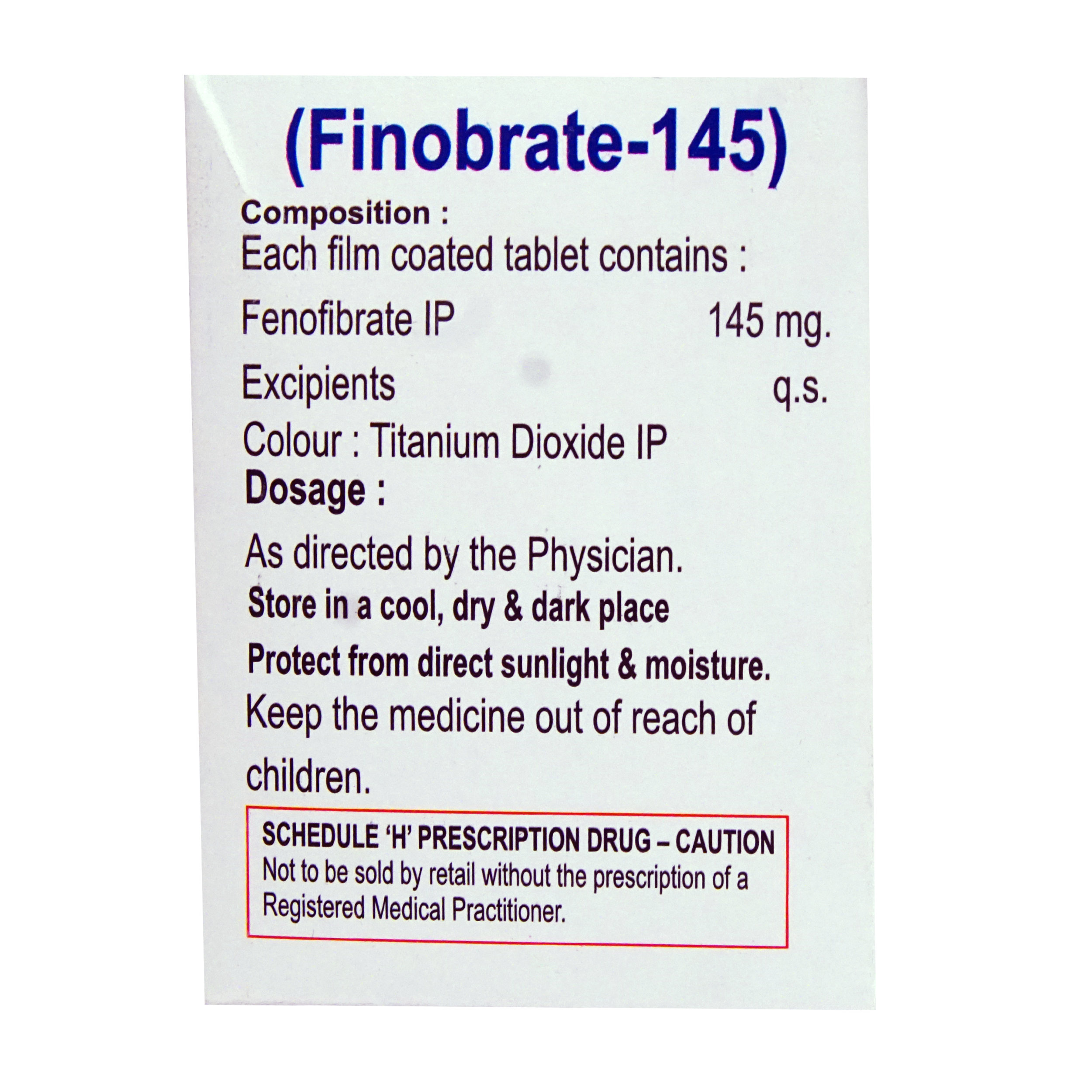 Finobrate-145 Tablet 10's, Pack of 10 TABLETS Finobrate-145 Tablet 10's, Pack of 10 TABLETS