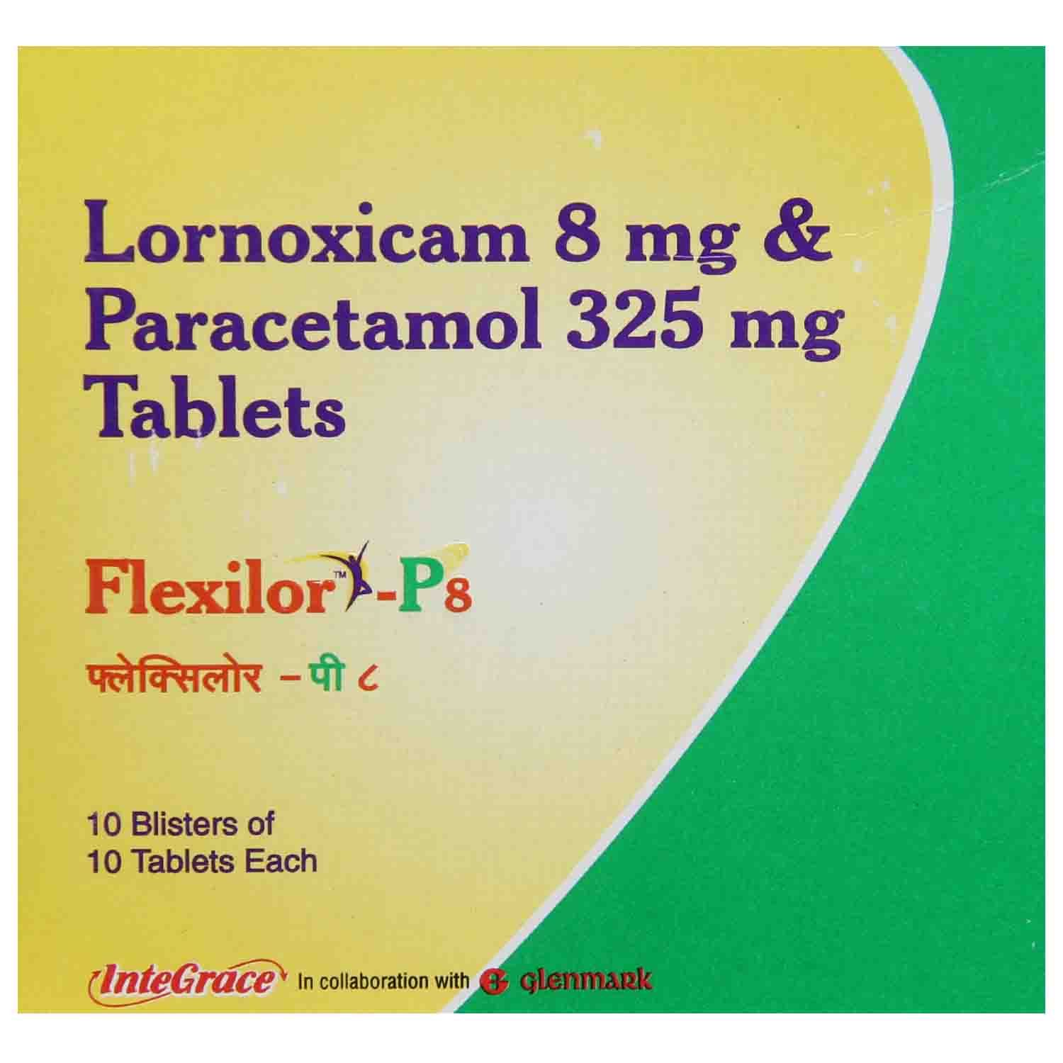 Buy Flexilor-P8 Tablet 10's Online