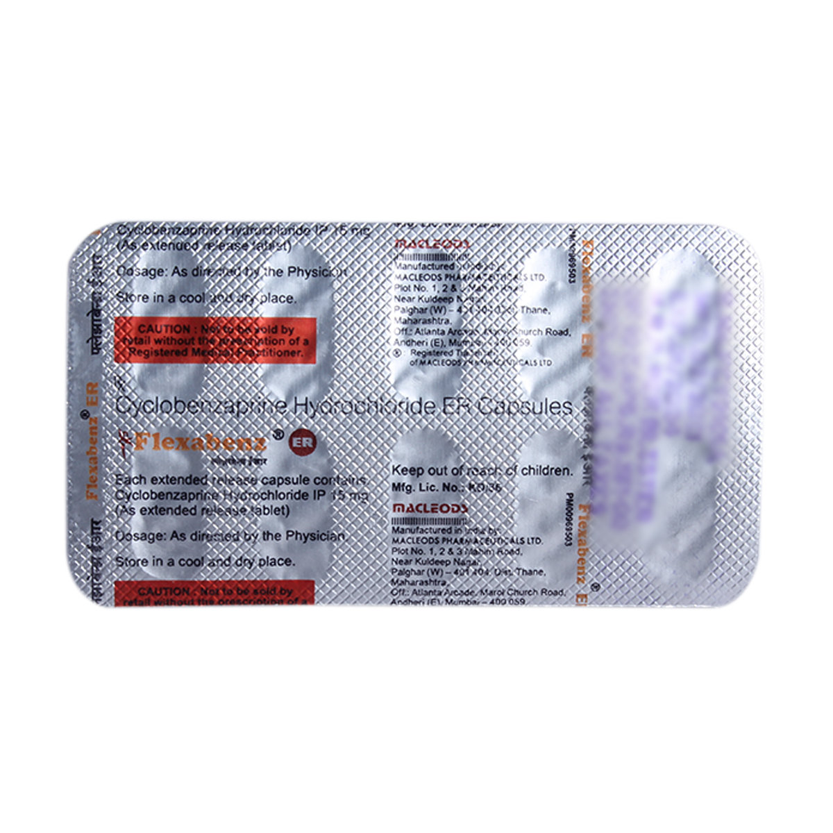 Flexabenz ER Capsule 10's, Pack of 10 CAPSULES Flexabenz ER Capsule 10's, Pack of 10 CAPSULES