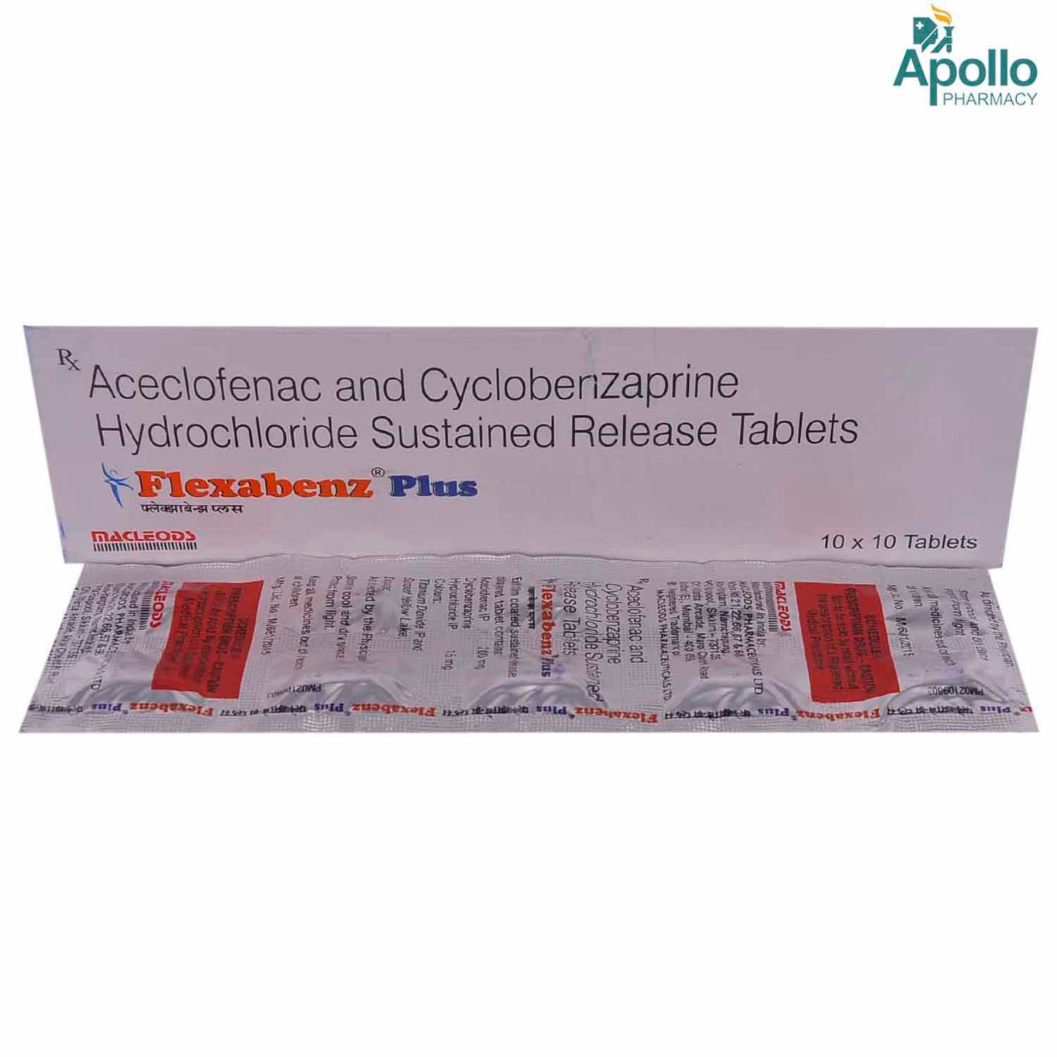 Flexabenz Plus Tablet 10's, Pack of 10 TABLETS Flexabenz Plus Tablet 10's, Pack of 10 TABLETS