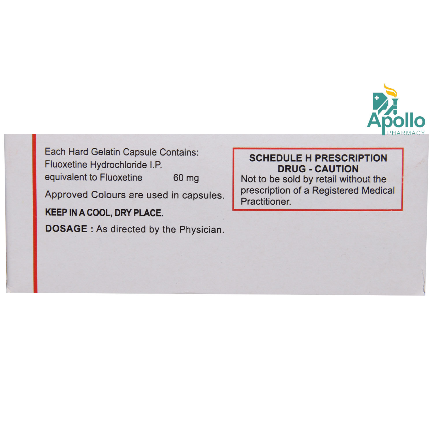 Fludac 60 Capsule 10's, Pack of 10 CAPSULES Fludac 60 Capsule 10's, Pack of 10 CAPSULES