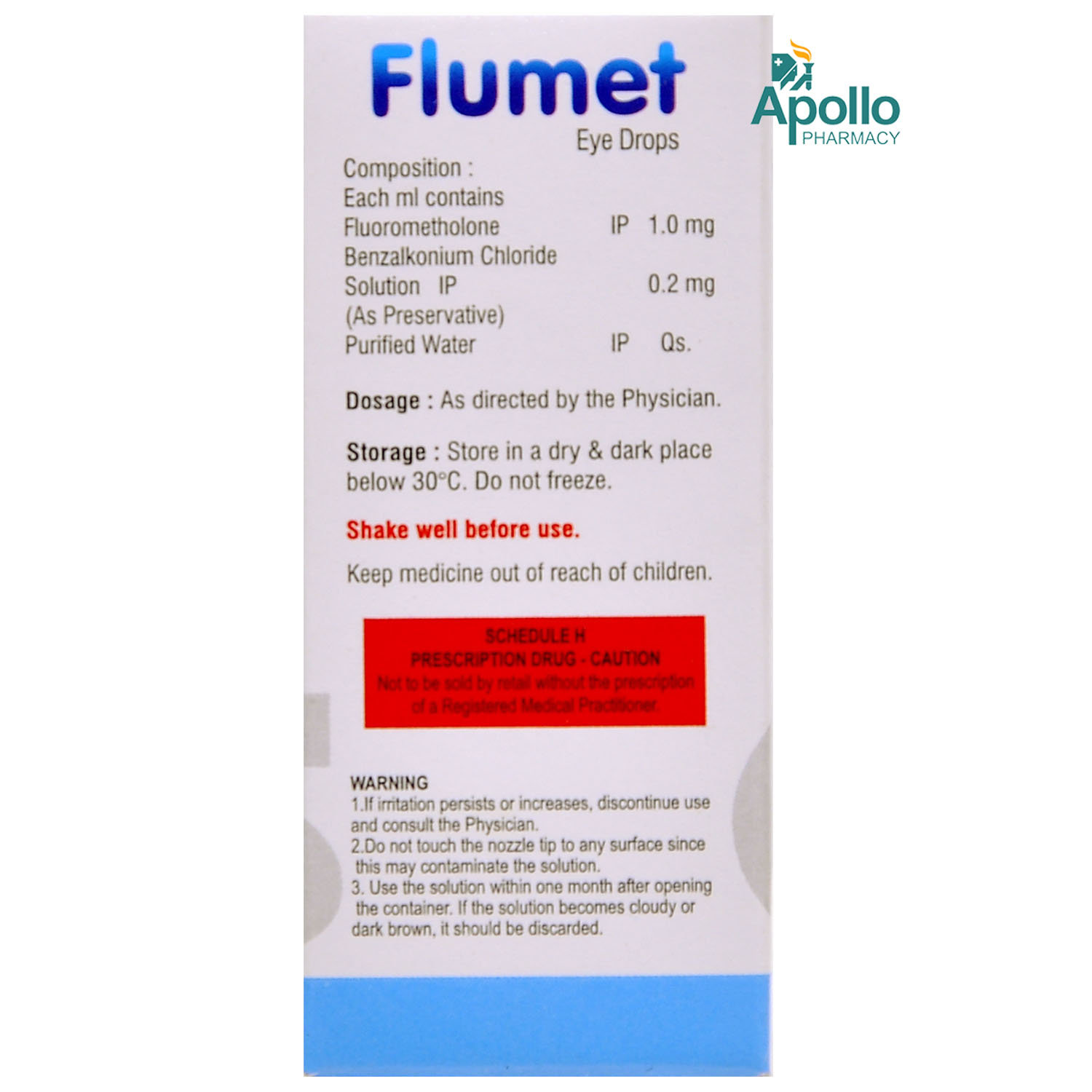 FLUMET DROPS 5ML, Pack of 1 DROPS FLUMET DROPS 5ML, Pack of 1 DROPS