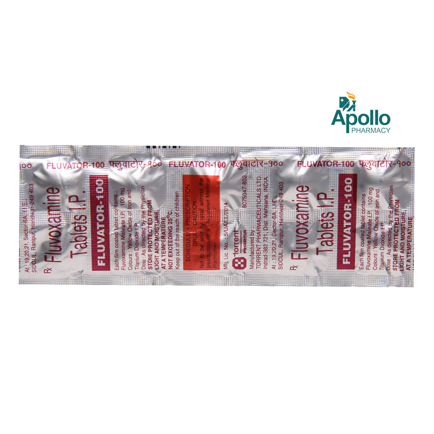 Fluvator-100 Tablet 10's, Pack of 10 TABLETS Fluvator-100 Tablet 10's, Pack of 10 TABLETS