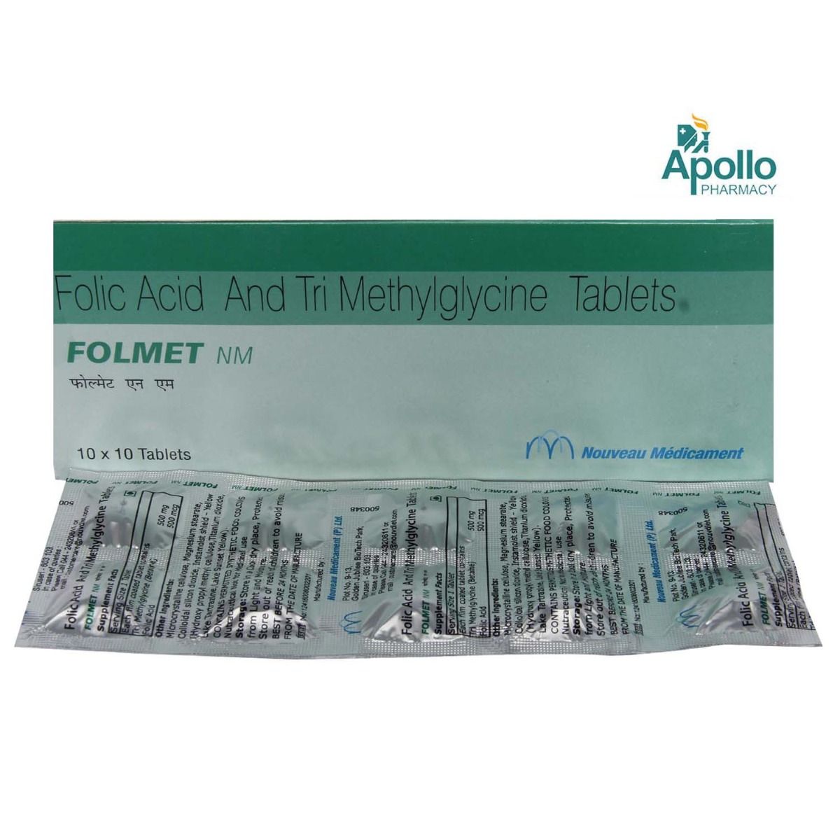 Buy Folmet NM Tablet 10's Online