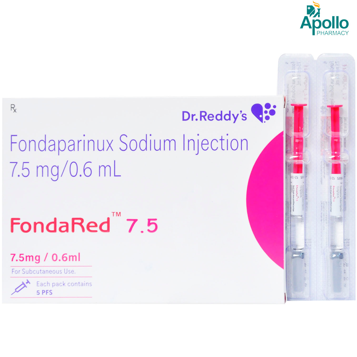 Fondared 7.5 Injection 0.6 ml, Pack of 1 INJECTION Fondared 7.5 Injection 0.6 ml, Pack of 1 INJECTION