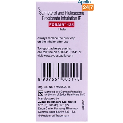 Forair 125 Inhaler 120 mdi, Pack of 1 Inhaler