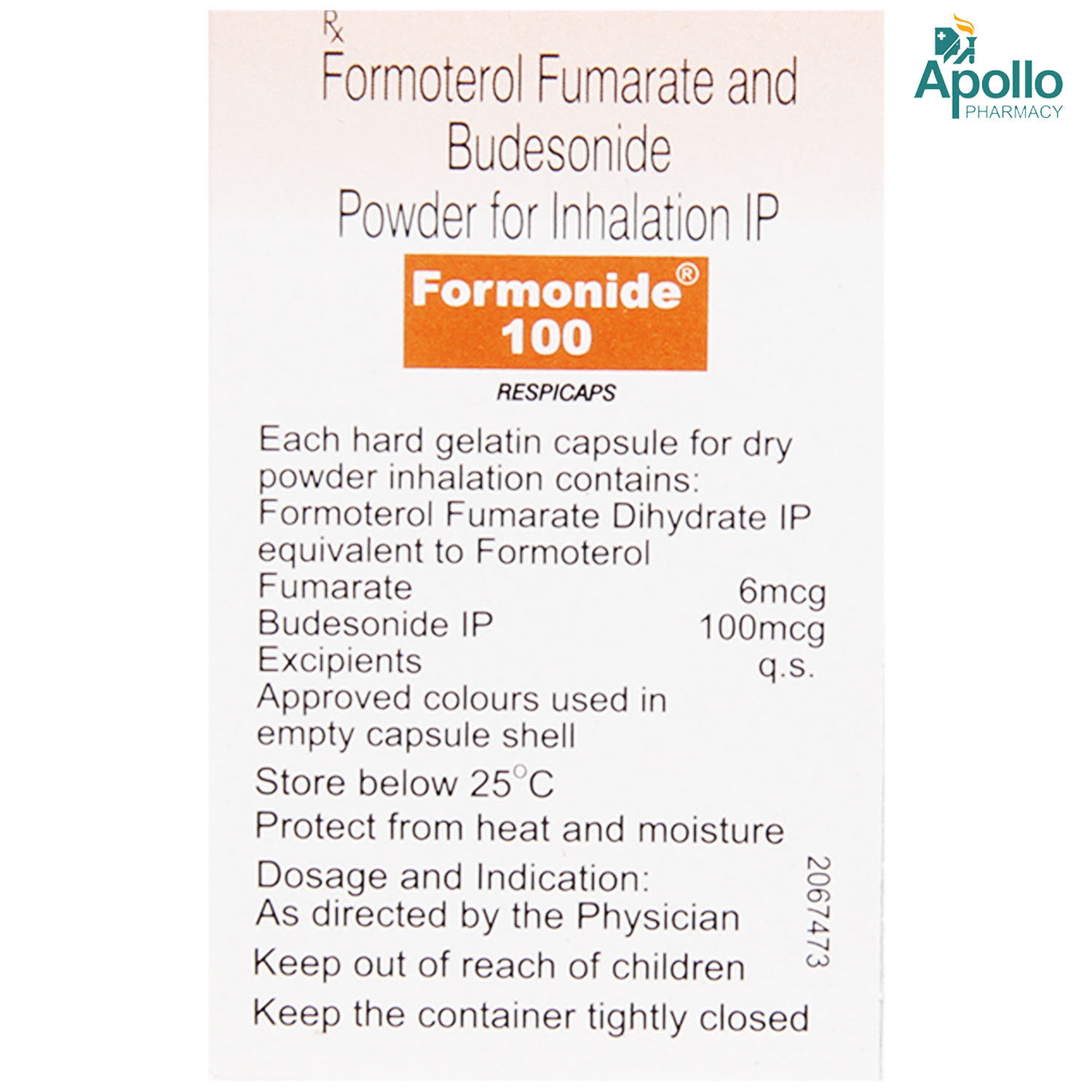 Formonide 100 Respicaps 30's, Pack of 1 RESPICAP Formonide 100 Respicaps 30's, Pack of 1 RESPICAP