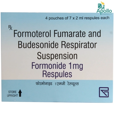 Formonide 1 mg Respules 7 x 2 ml, Pack of 7 RESPULES