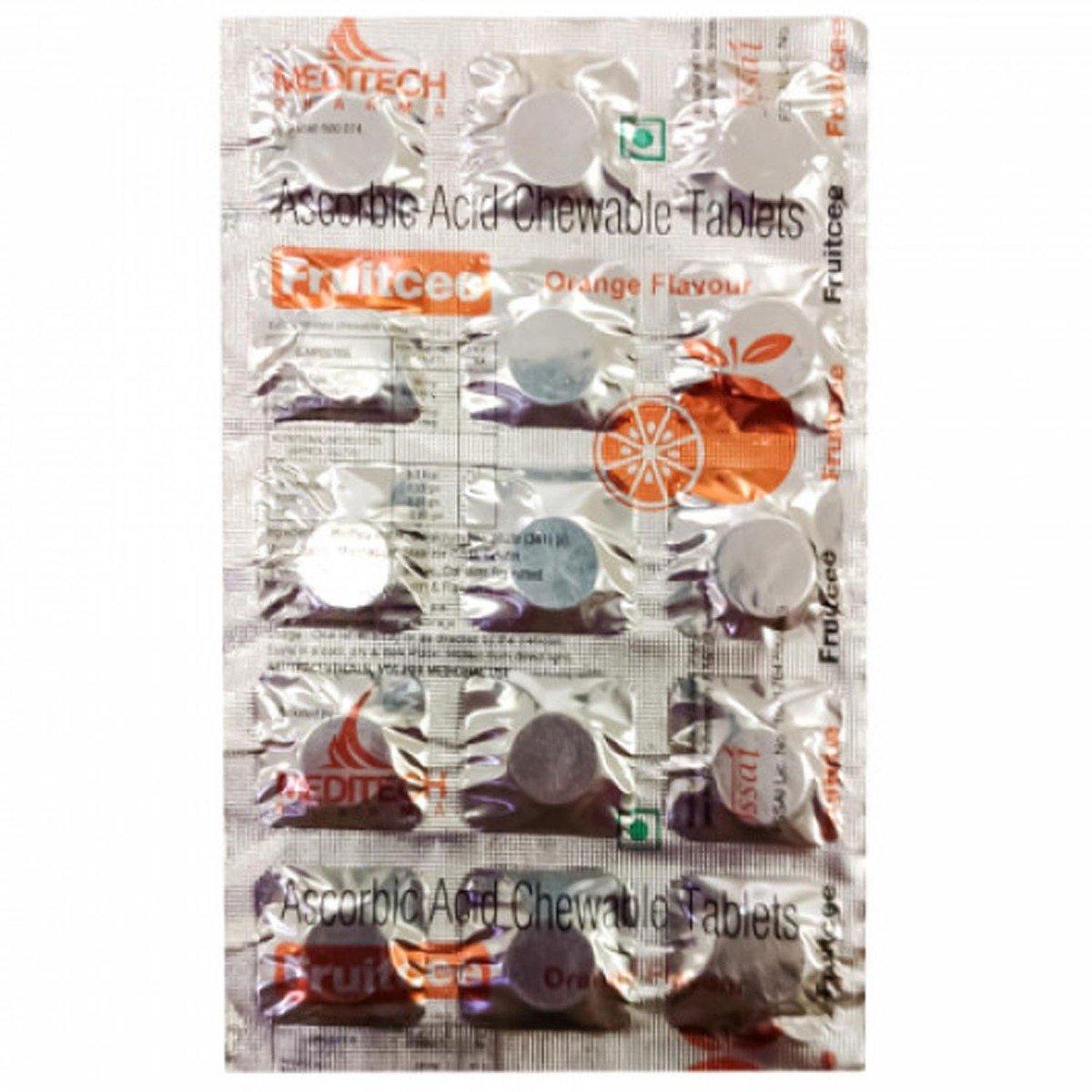 Fruitcee Orange Chewable Tablet 15's, Pack of 15 CHEWABLE TABLETS Fruitcee Orange Chewable Tablet 15's, Pack of 15 CHEWABLE TABLETS