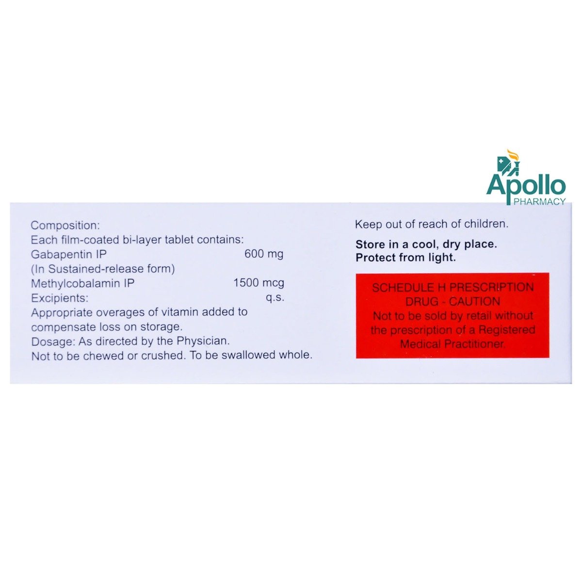 Gabaneuron SR 600 Tablet 10's, Pack of 10 TABLETS Gabaneuron SR 600 Tablet 10's, Pack of 10 TABLETS