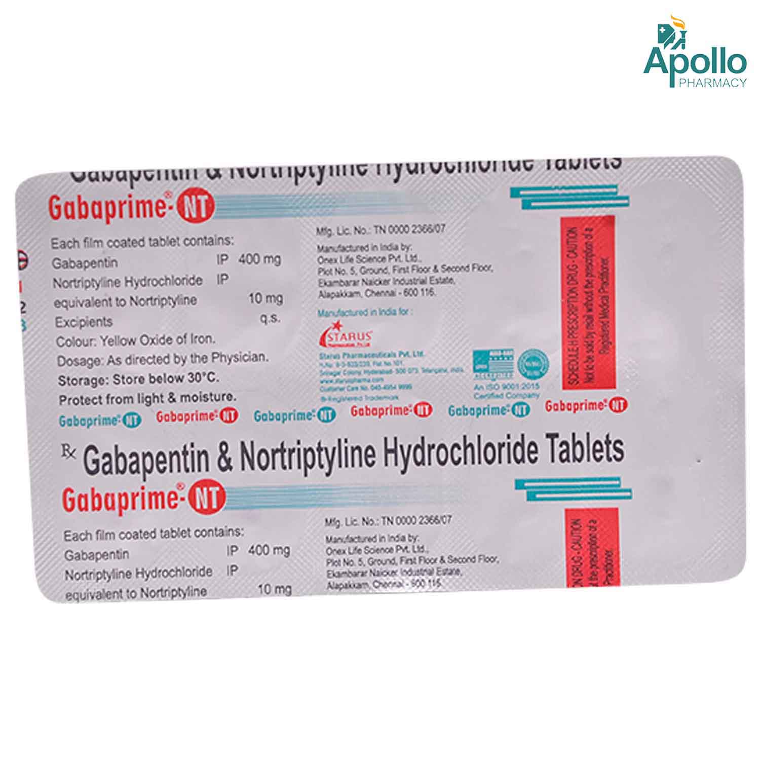 Gabaprime-NT Tablet 10's, Pack of 10 TABLETS Gabaprime-NT Tablet 10's, Pack of 10 TABLETS
