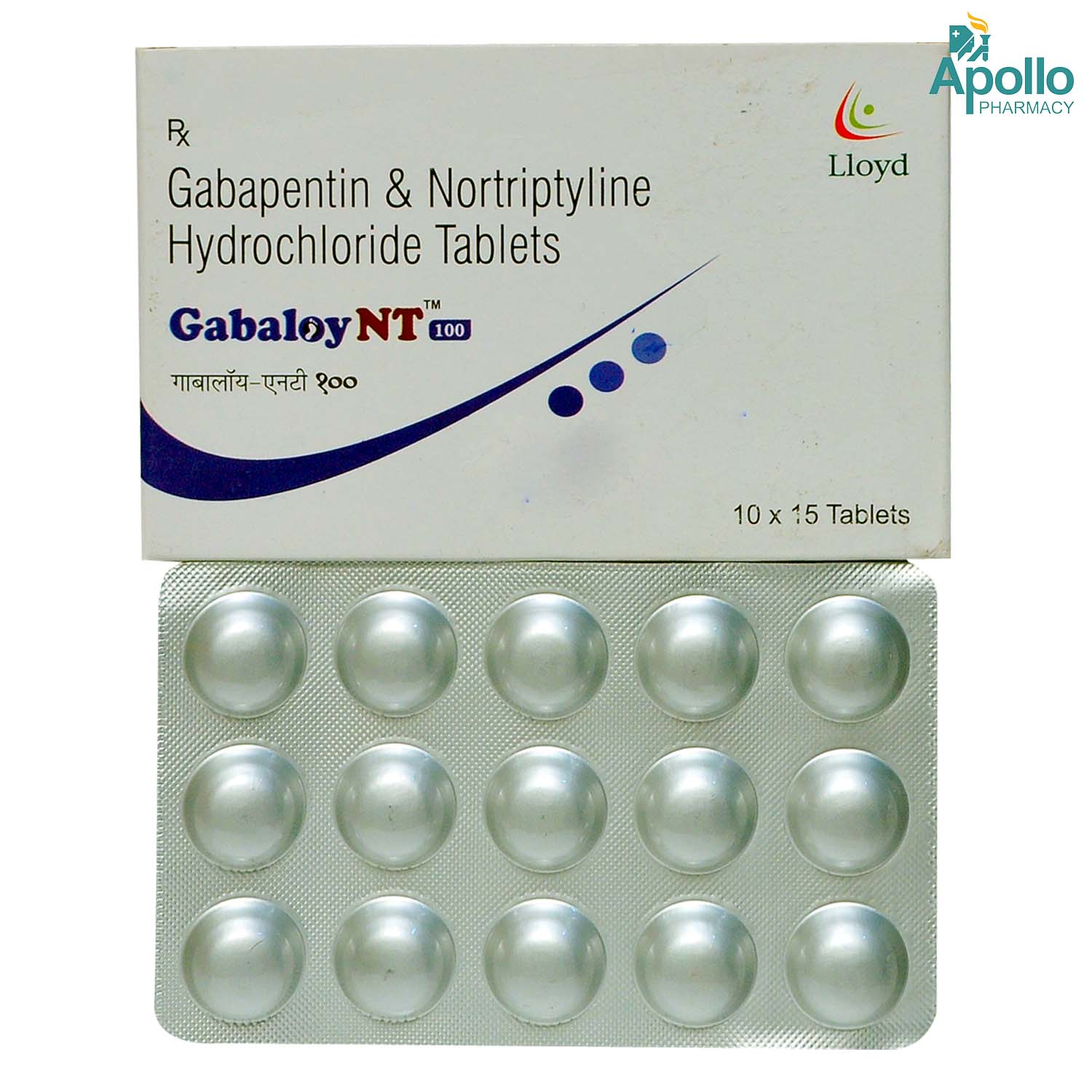 Gabaloy Nt 100/10mg Tablet 15's, Pack of 15 TABLETS Gabaloy Nt 100/10mg Tablet 15's, Pack of 15 TABLETS