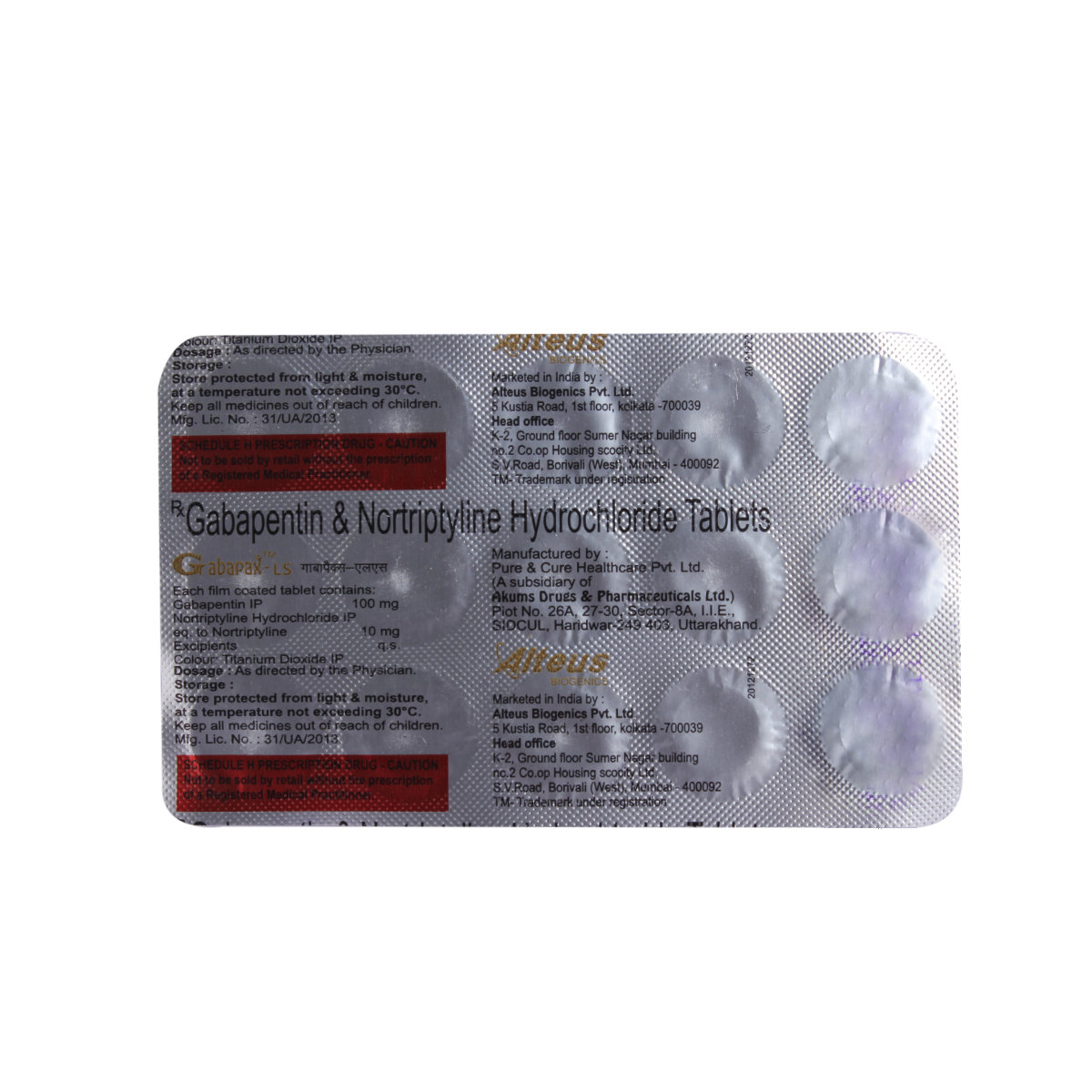 Gabapax-Ls Tablet 15's, Pack of 15 TABLETS Gabapax-Ls Tablet 15's, Pack of 15 TABLETS