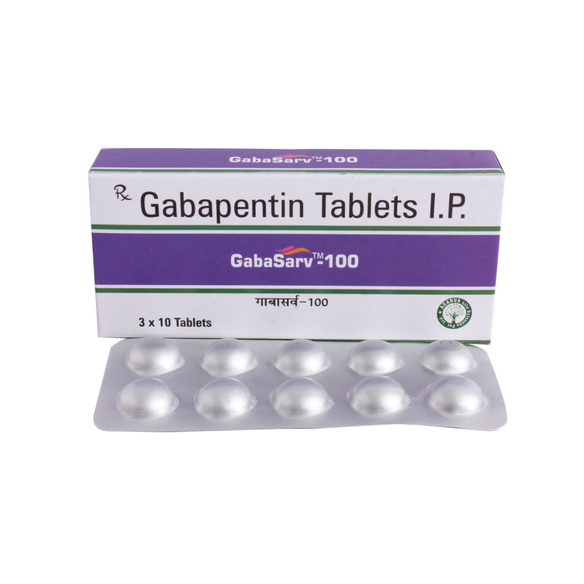 Gabasarv 100 Tablet 10's, Pack of 10 TabletS Gabasarv 100 Tablet 10's, Pack of 10 TabletS