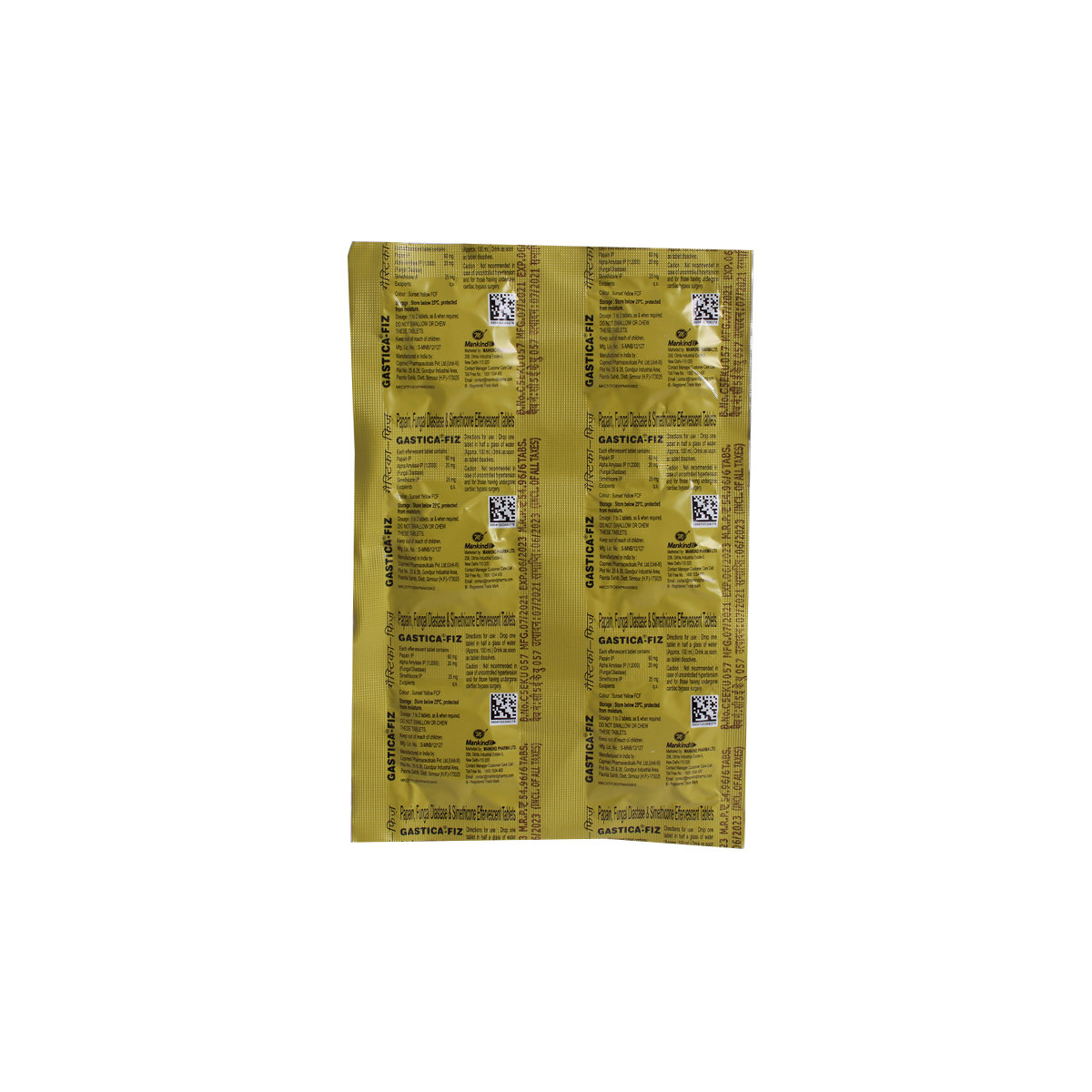 Gastica-Fiz Sugar Free Orange Effervescent Tablet 6's, Pack of 6 EFFERVESCENT TABLETS Gastica-Fiz Sugar Free Orange Effervescent Tablet 6's, Pack of 6 EFFERVESCENT TABLETS