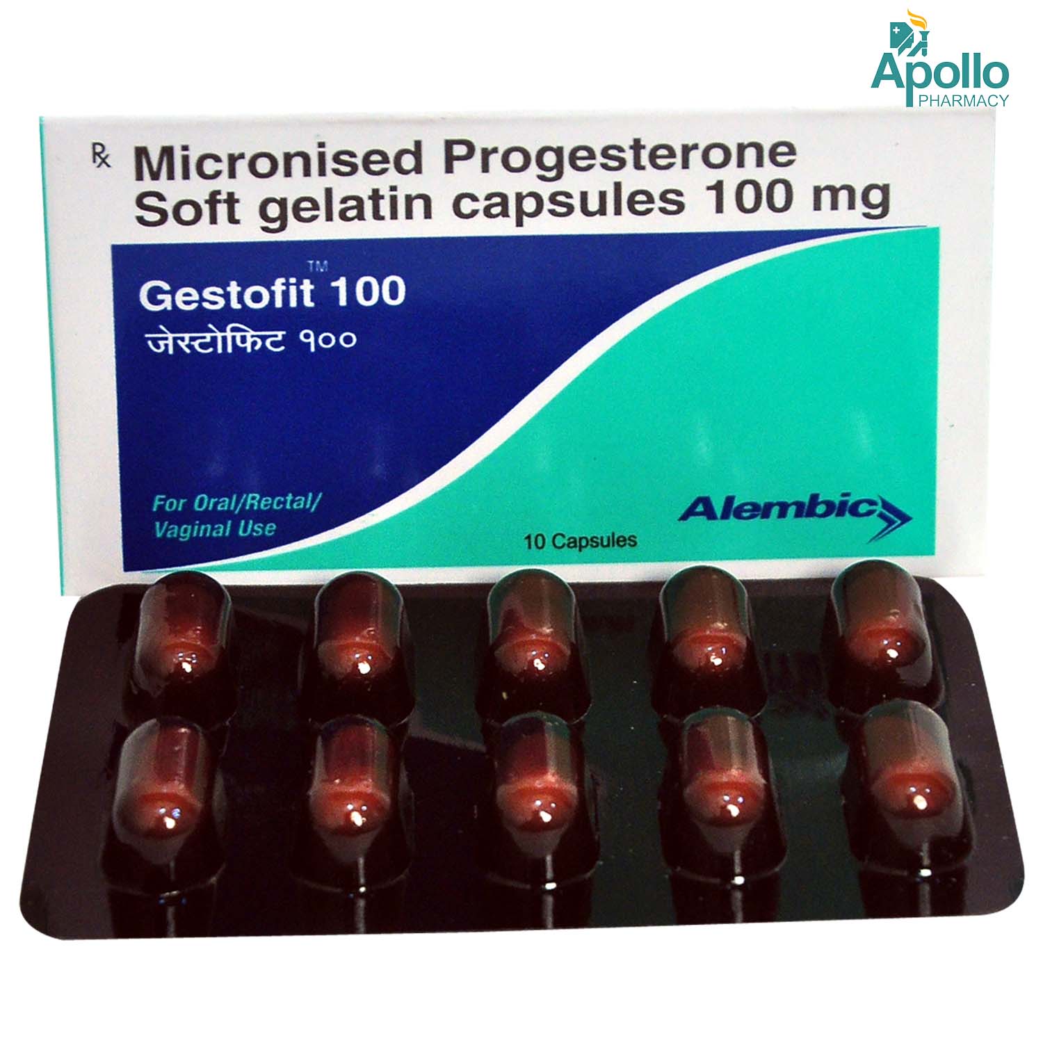 GESTOFIT 100MG CAPSULE, Pack of 10 CAPSULES GESTOFIT 100MG CAPSULE, Pack of 10 CAPSULES