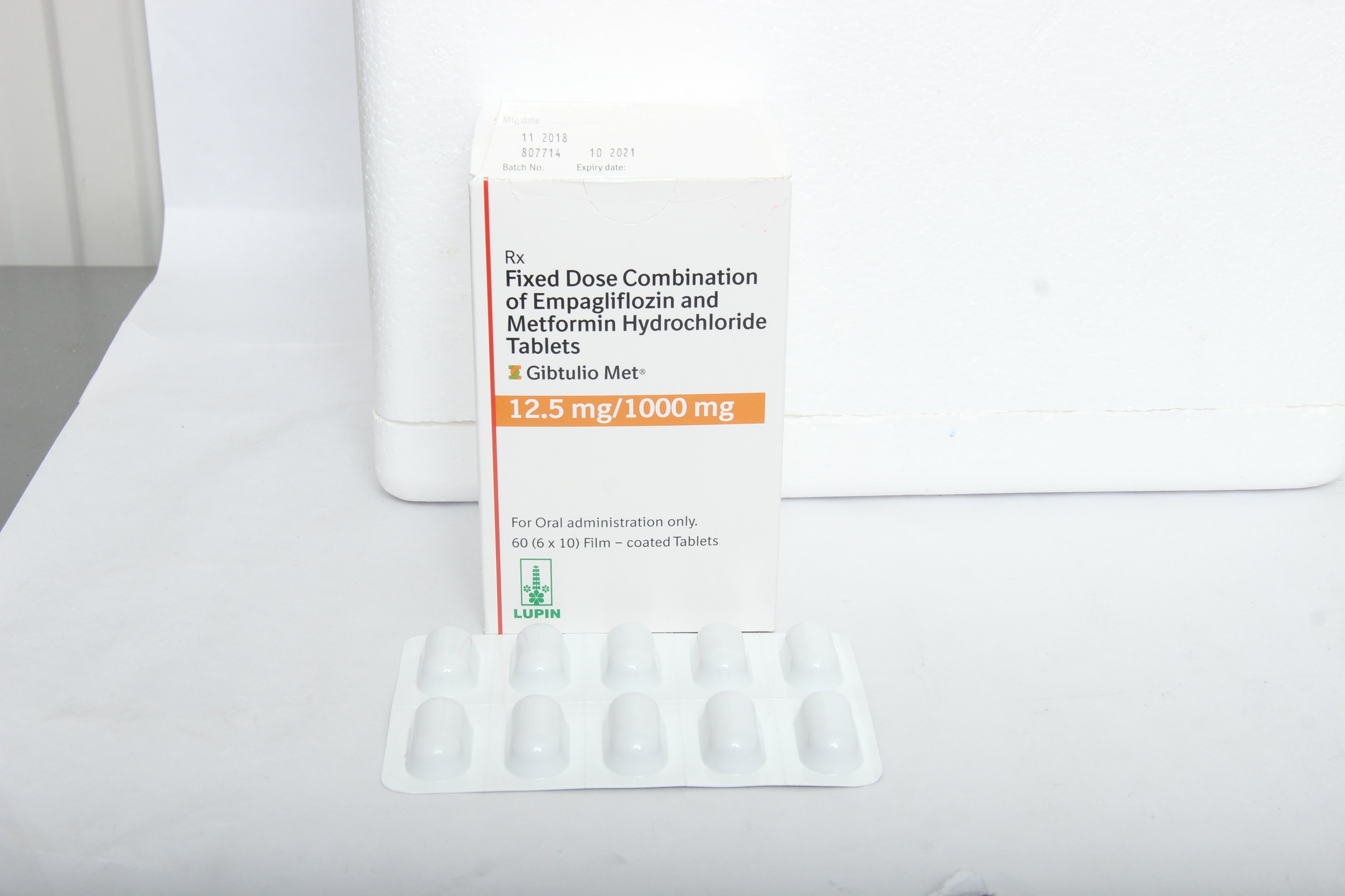 Gibtulio Met 12.5/1000 Tablet 10's, Pack of 10 TABLETS Gibtulio Met 12.5/1000 Tablet 10's, Pack of 10 TABLETS