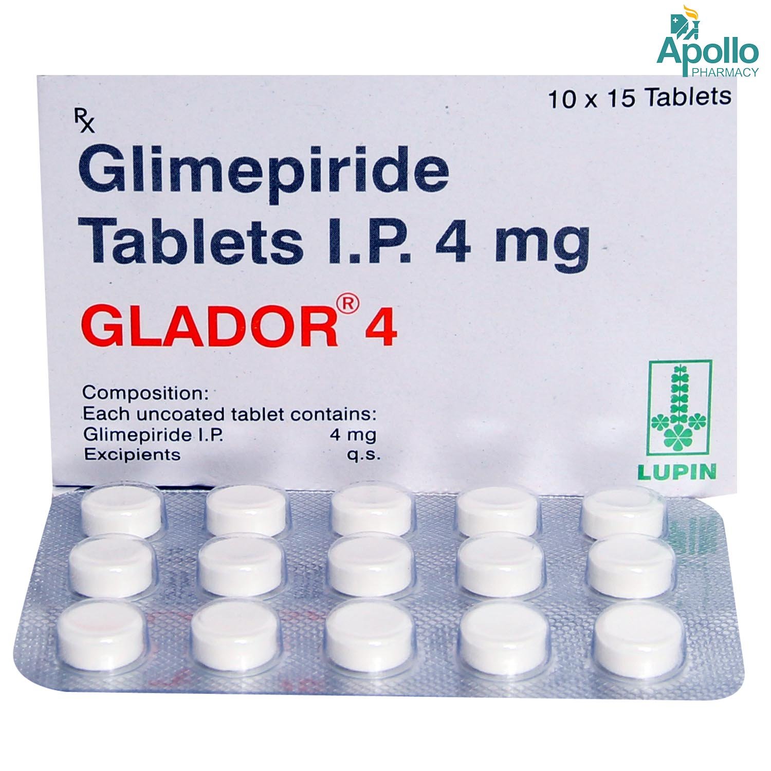 Glador 4 Tablet 15's, Pack of 15 TABLETS Glador 4 Tablet 15's, Pack of 15 TABLETS