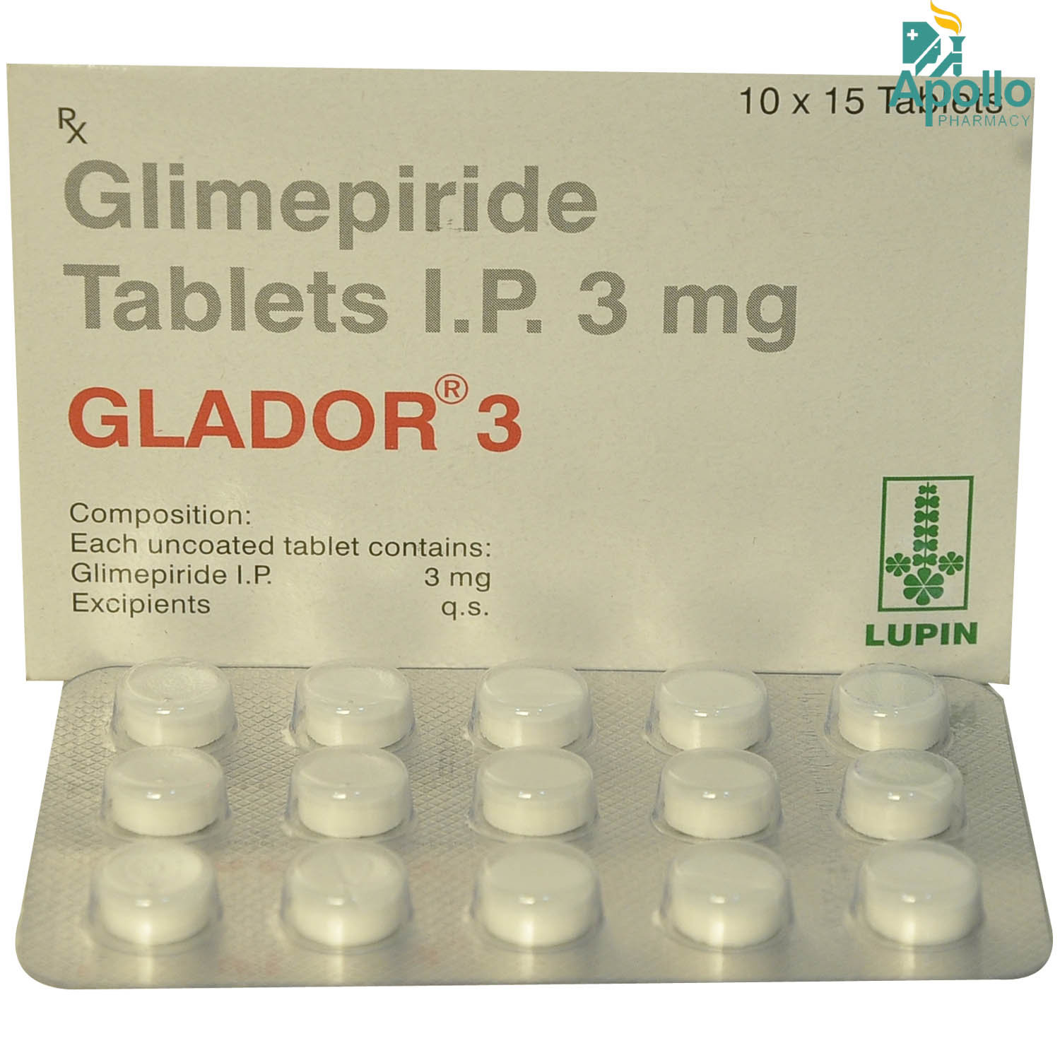 Glador 3 Tablet 15's, Pack of 15 TABLETS Glador 3 Tablet 15's, Pack of 15 TABLETS