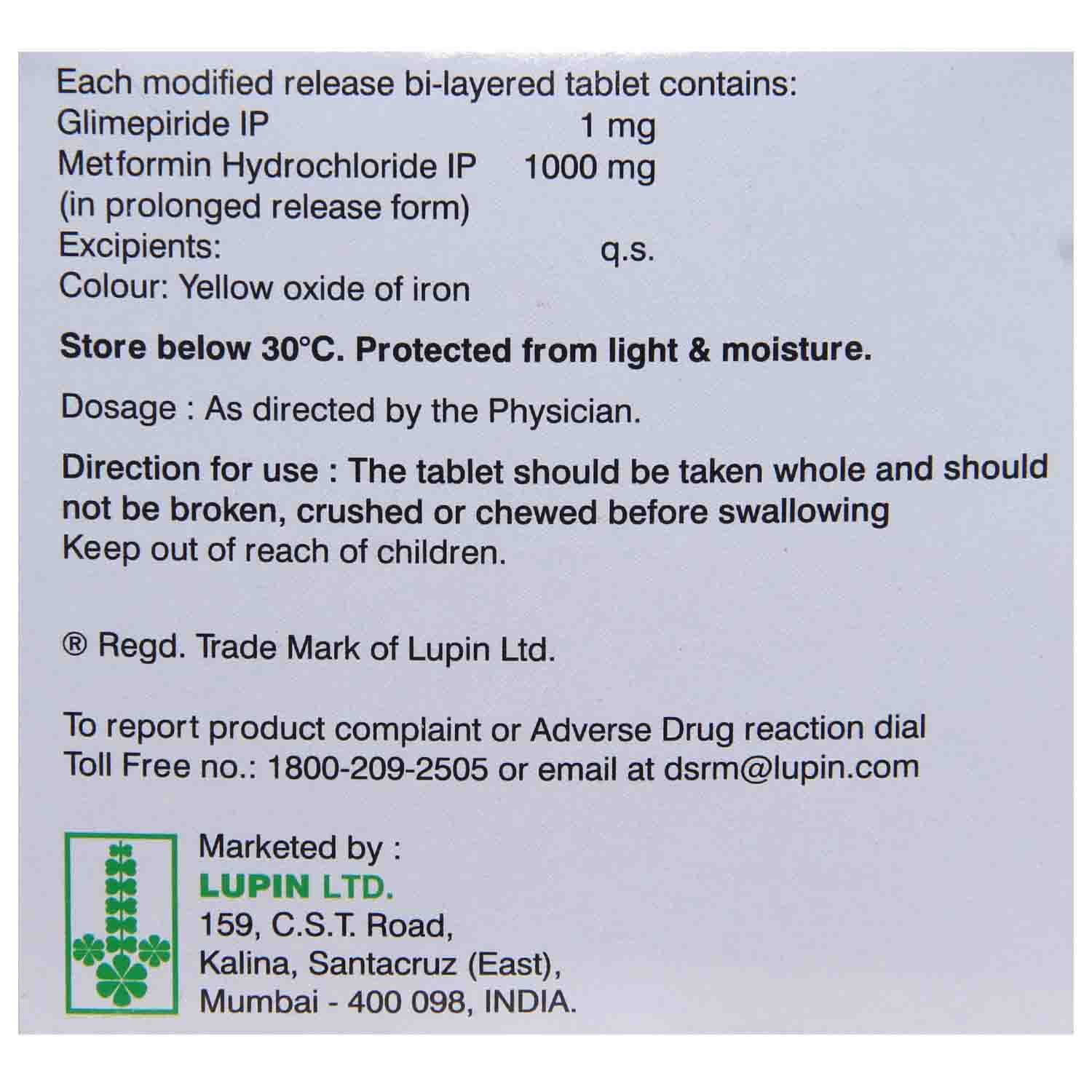 Glador M 1 Forte Tablet 15's, Pack of 15 TabletS Glador M 1 Forte Tablet 15's, Pack of 15 TabletS