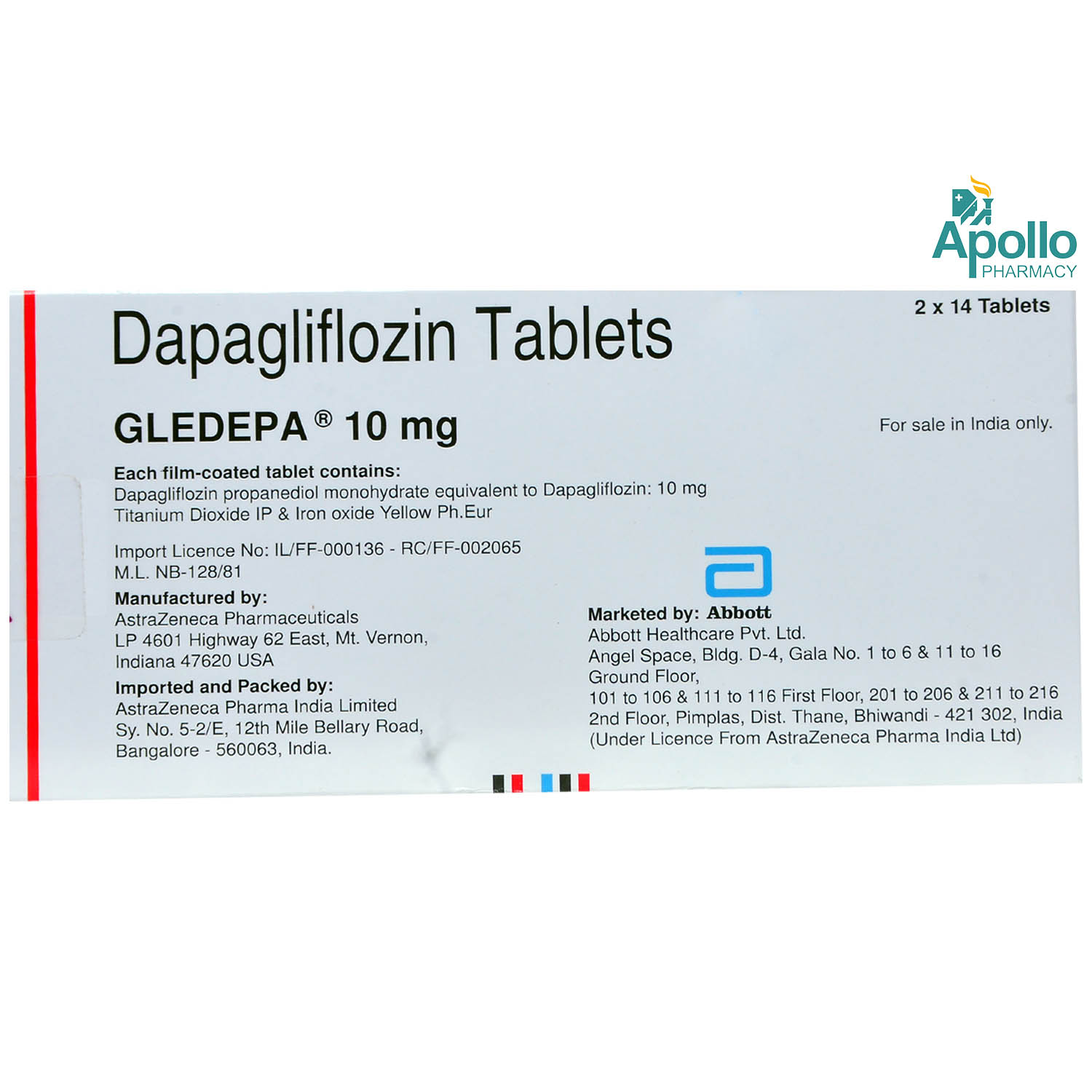 Gledepa 10 mg Tablet 14's, Pack of 14 TABLETS Gledepa 10 mg Tablet 14's, Pack of 14 TABLETS