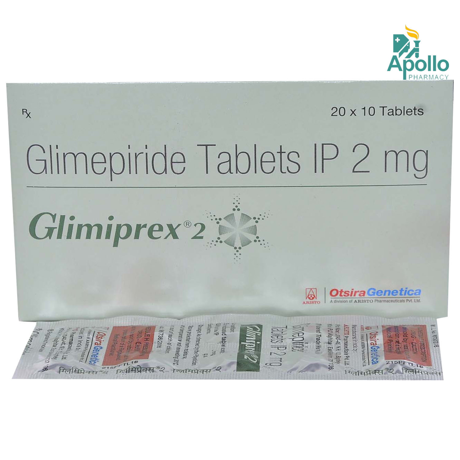Glimiprex 2 Tablet 10's, Pack of 10 TabletS Glimiprex 2 Tablet 10's, Pack of 10 TabletS