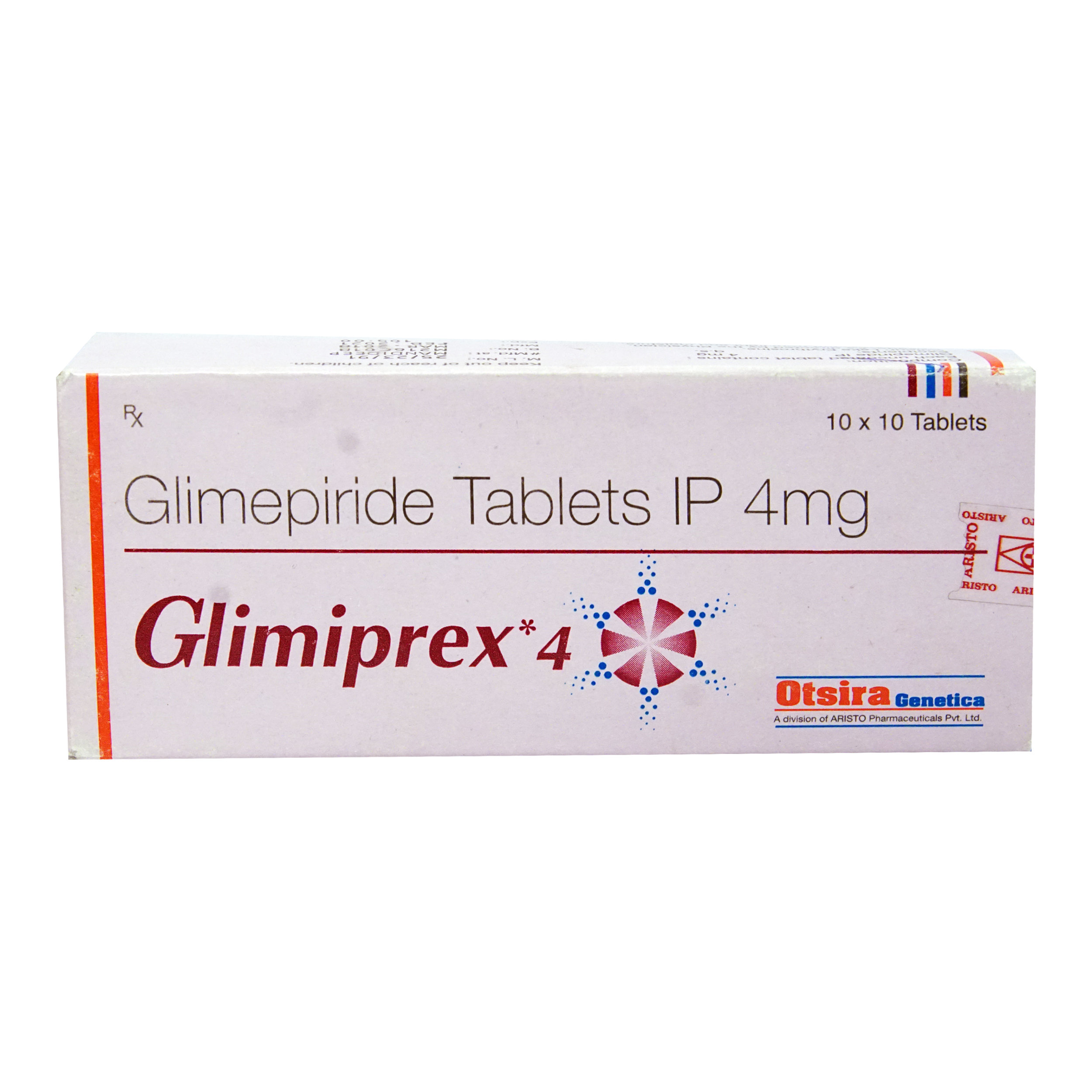 Glimiprex 4 mg Tablet 10's, Pack of 10 TABLETS Glimiprex 4 mg Tablet 10's, Pack of 10 TABLETS