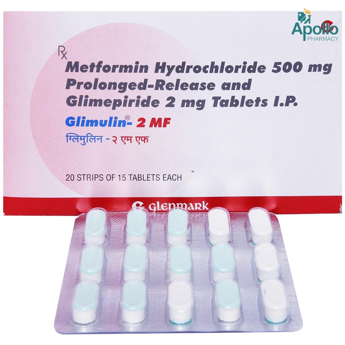 Glimulin-2MF Tablet 15's, Pack of 15 TabletS Glimulin-2MF Tablet 15's, Pack of 15 TabletS