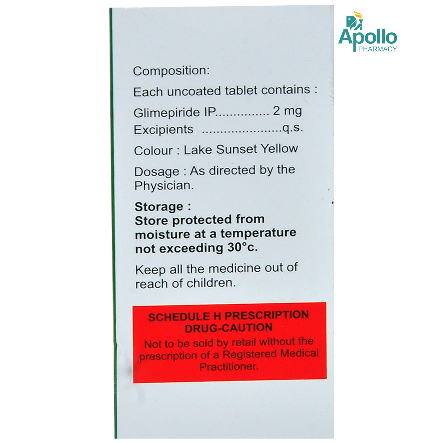 Glimisave 2 Tablet 15's, Pack of 15 TABLETS Glimisave 2 Tablet 15's, Pack of 15 TABLETS