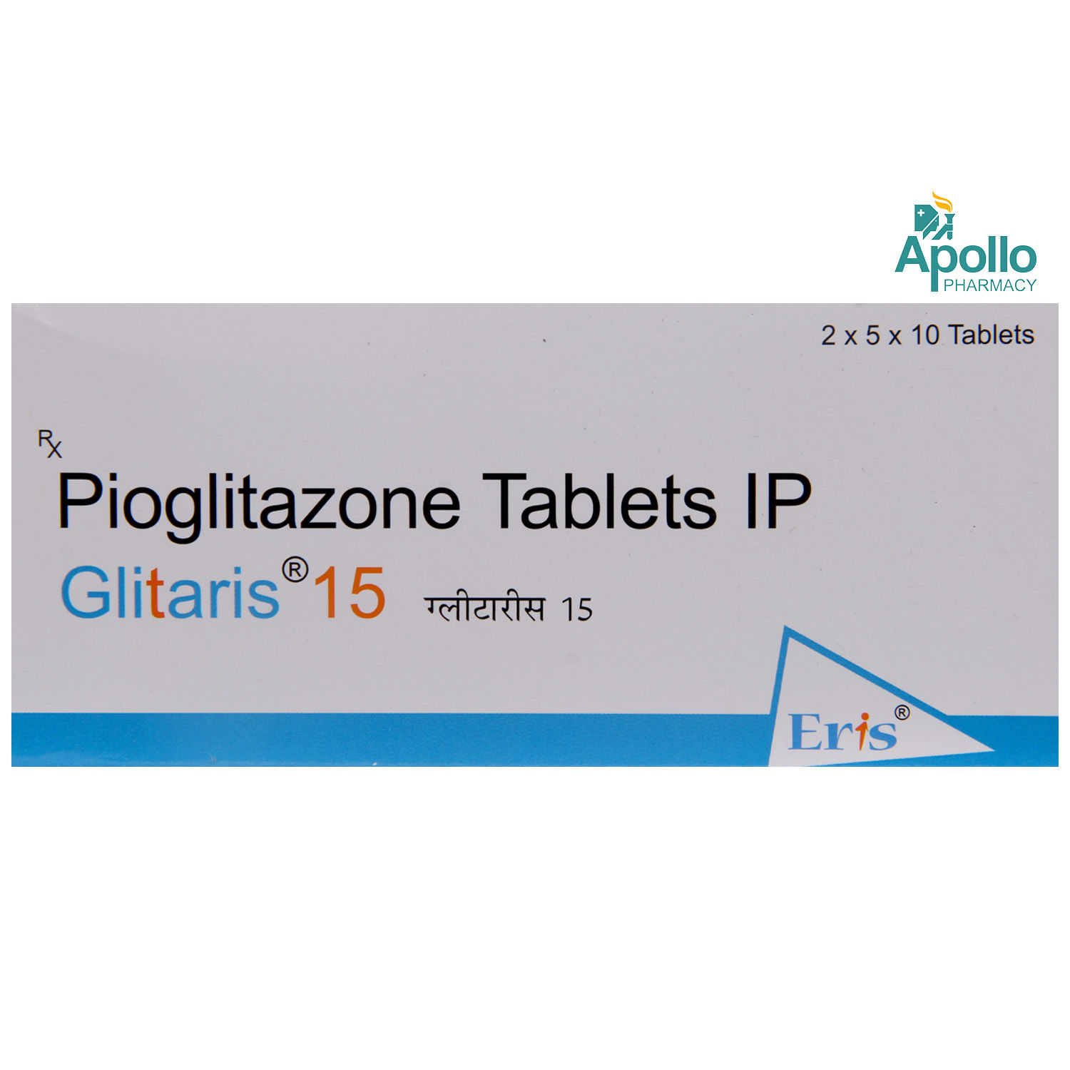 Buy Glitaris 15 Tablet 10's Online