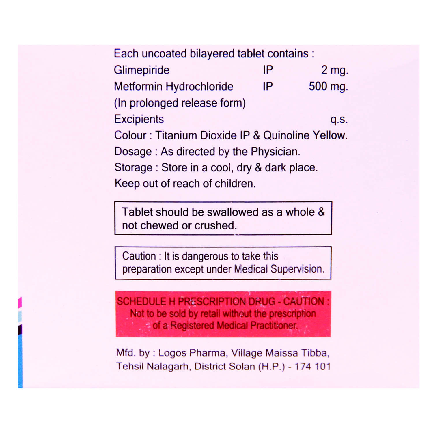 Glimfirst M2 Tablet 10's, Pack of 10 TABLETS Glimfirst M2 Tablet 10's, Pack of 10 TABLETS