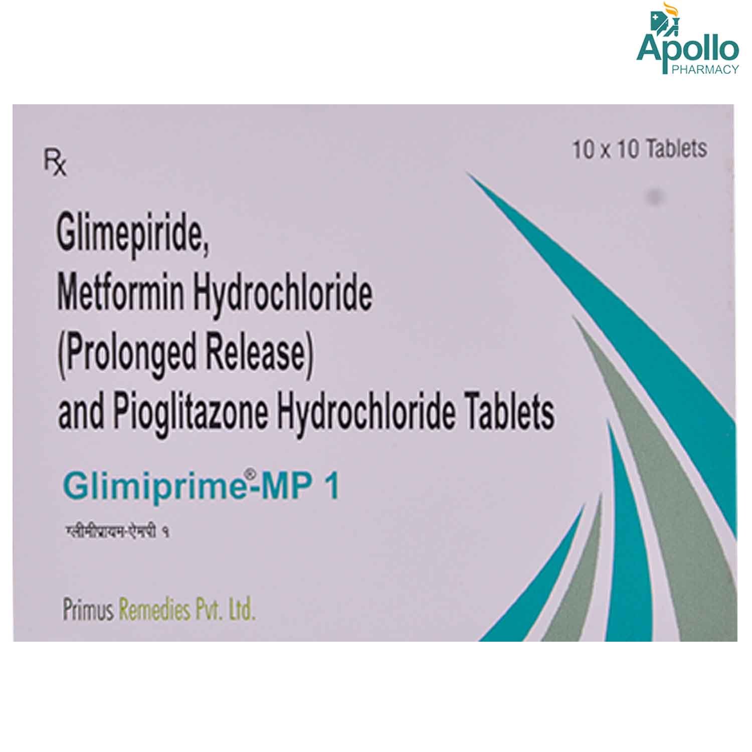 Glimiprime-MP 1 Tablet 10's, Pack of 10 TABLETS Glimiprime-MP 1 Tablet 10's, Pack of 10 TABLETS