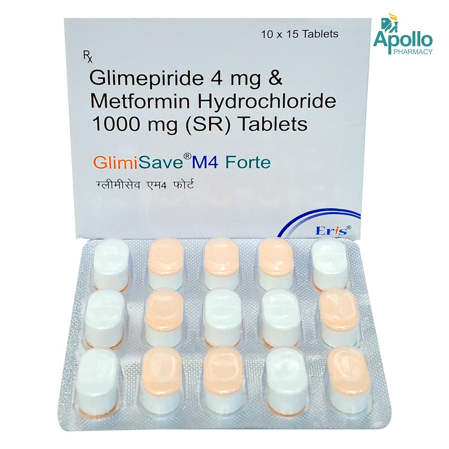 Glimisave M 4 Forte Tablet 15's, Pack of 15 TabletS Glimisave M 4 Forte Tablet 15's, Pack of 15 TabletS