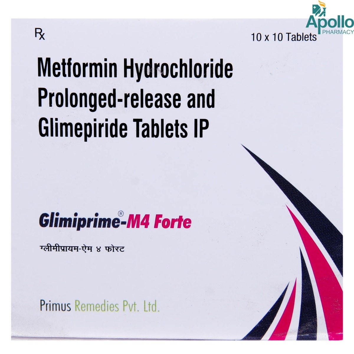 Glimiprime-M4 Forte Tablet 10's, Pack of 10 TabletS Glimiprime-M4 Forte Tablet 10's, Pack of 10 TabletS
