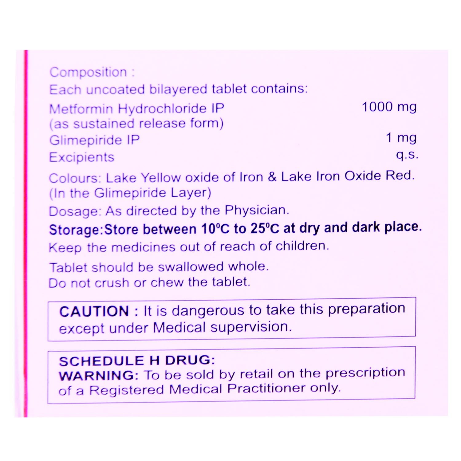 Glimisave Max Forte 1 Tablet 15's, Pack of 15 TabletS Glimisave Max Forte 1 Tablet 15's, Pack of 15 TabletS