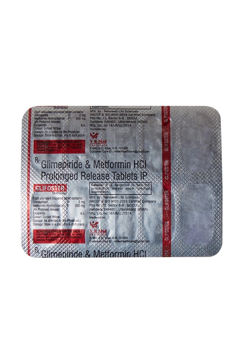 Glifoster Tablet 10's, Pack of 10 TabletS Glifoster Tablet 10's, Pack of 10 TabletS