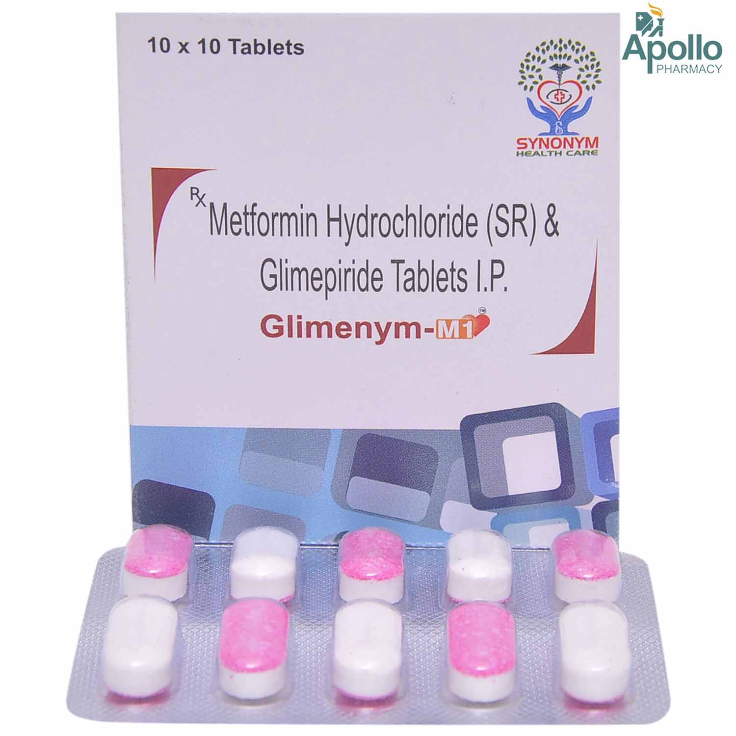 Glimenym-M1 Tablet 10's, Pack of 10 TABLETS Glimenym-M1 Tablet 10's, Pack of 10 TABLETS