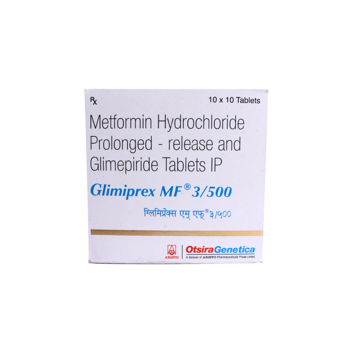 Glimiprex MF 3/500 mg Tablet 10's, Pack of 10 TabletS Glimiprex MF 3/500 mg Tablet 10's, Pack of 10 TabletS