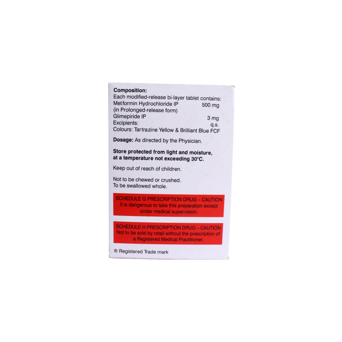 Glimiprex MF 3/500 mg Tablet 10's, Pack of 10 TabletS Glimiprex MF 3/500 mg Tablet 10's, Pack of 10 TabletS